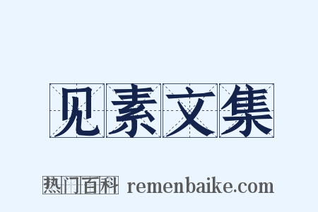 见素文集是什么意思的图片